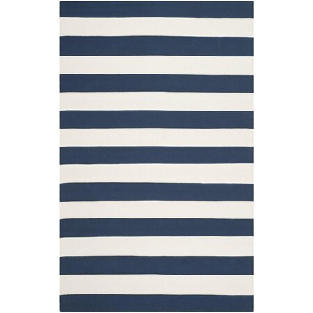 Safavieh Montauk Rectangle Hand Woven Rug Navy & Ivory - 6 x 9 ft. MTK712H-6